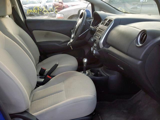 3N1CE2CP1EL368400 - 2014 NISSAN VERSA NOTE BLUE photo 5