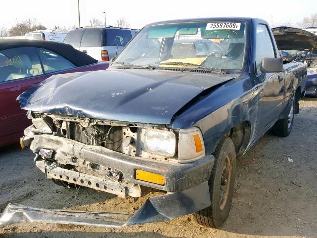 JT4RN81A3M0069382 - 1991 TOYOTA PICKUP 1/2 BLUE photo 2