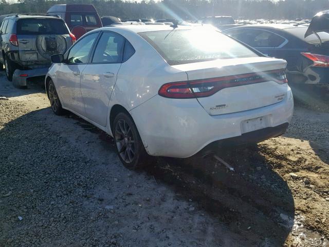 1C3CDFBB3ED677941 - 2014 DODGE DART SXT WHITE photo 3