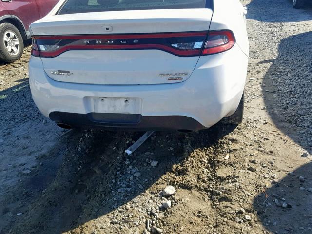 1C3CDFBB3ED677941 - 2014 DODGE DART SXT WHITE photo 9