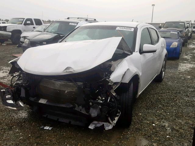 1B3BD1FB2BN561061 - 2011 DODGE AVENGER MA WHITE photo 2