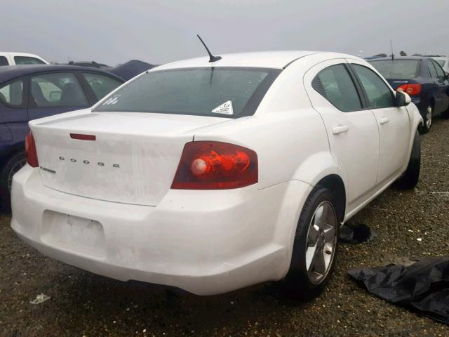 1B3BD1FB2BN561061 - 2011 DODGE AVENGER MA WHITE photo 4