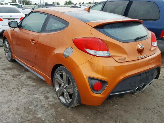 KMHTC6AE3FU237449 - 2015 HYUNDAI VELOSTER T ORANGE photo 3