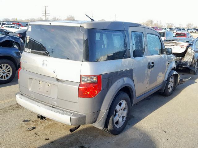 5J6YH28504L020092 - 2004 HONDA ELEMENT EX GRAY photo 4