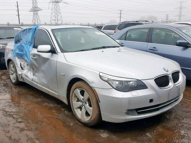 WBANV13548CZ58411 - 2008 BMW 528 XI SILVER photo 1