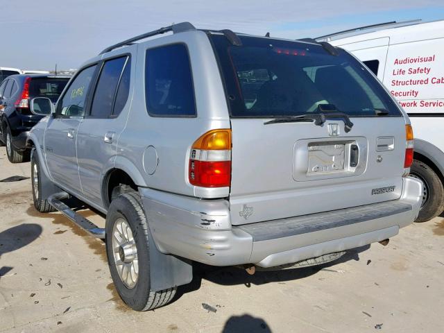 4S6CK58WX14403753 - 2001 HONDA PASSPORT E SILVER photo 3