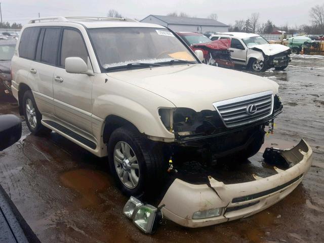 JTJHT00W933533351 - 2003 LEXUS LX 470 CREAM photo 1