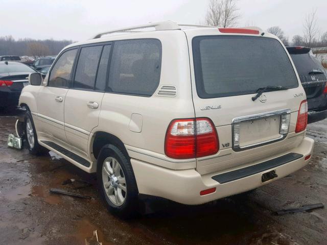 JTJHT00W933533351 - 2003 LEXUS LX 470 CREAM photo 3