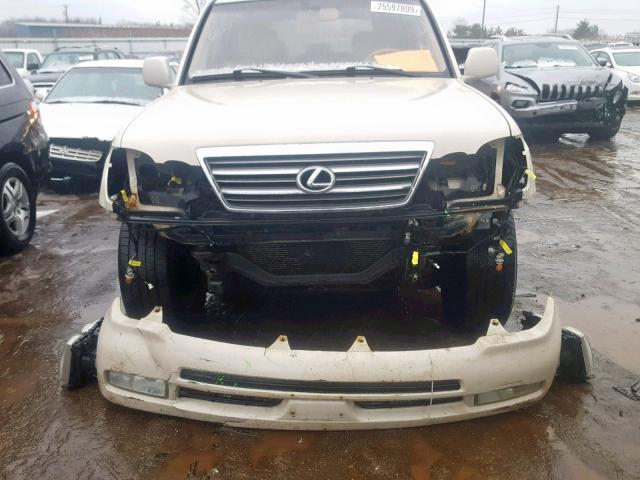 JTJHT00W933533351 - 2003 LEXUS LX 470 CREAM photo 9