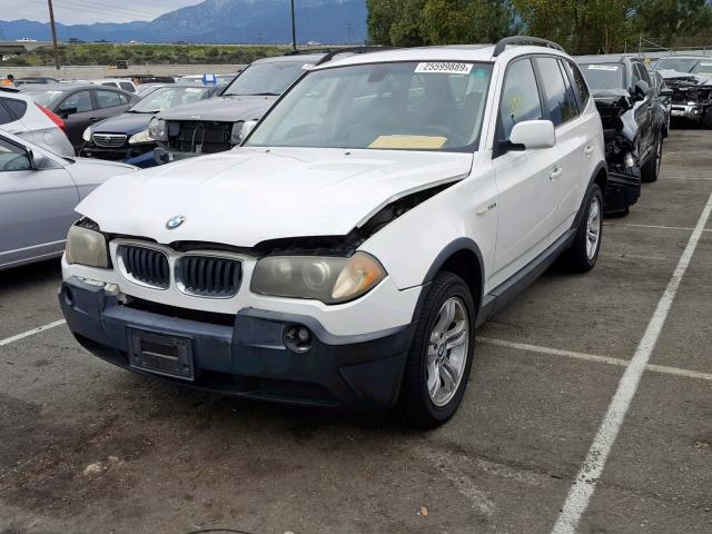 WBXPA93495WD17493 - 2005 BMW X3 3.0I WHITE photo 2