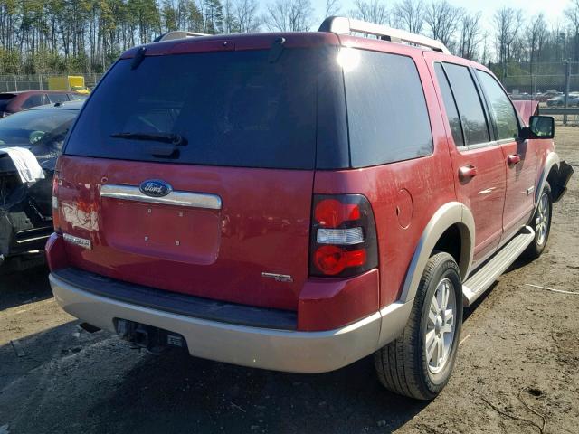 1FMEU74E86UA26903 - 2006 FORD EXPLORER E RED photo 4