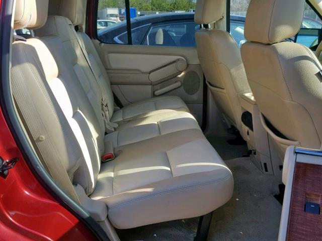 1FMEU74E86UA26903 - 2006 FORD EXPLORER E RED photo 6