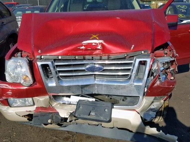 1FMEU74E86UA26903 - 2006 FORD EXPLORER E RED photo 7