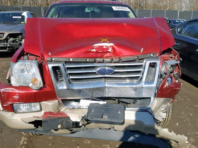 1FMEU74E86UA26903 - 2006 FORD EXPLORER E RED photo 9