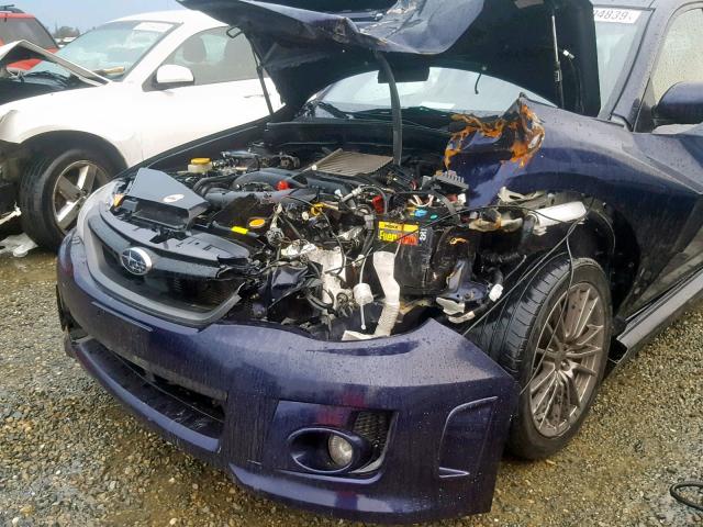 JF1GR7E65EG201665 - 2014 SUBARU IMPREZA WR BLUE photo 9