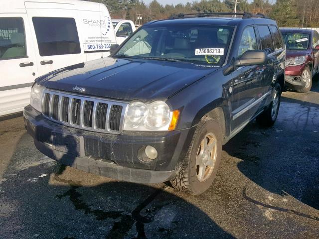 1J4HR58216C362125 - 2006 JEEP GRAND CHER BLACK photo 2