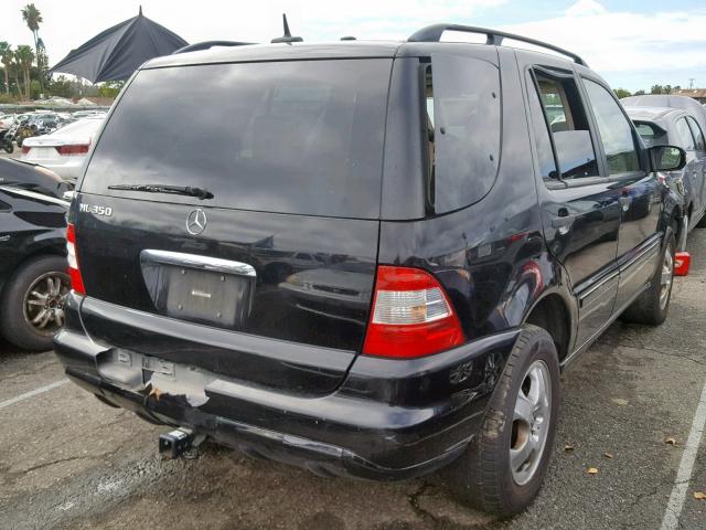 4JGAB57E05A542791 - 2005 MERCEDES-BENZ ML 350 BLACK photo 4