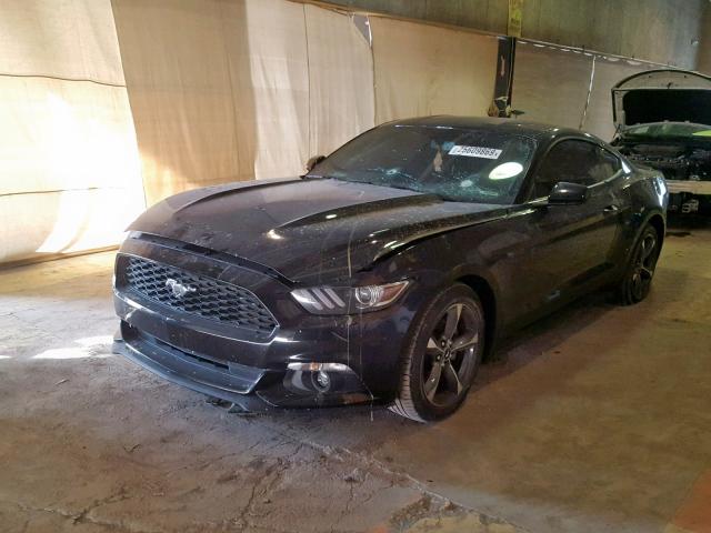 1FA6P8AM4F5389071 - 2015 FORD MUSTANG BLACK photo 2