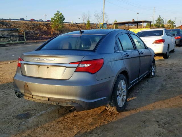 1C3CCBAB7DN734048 - 2013 CHRYSLER 200 LX GRAY photo 4