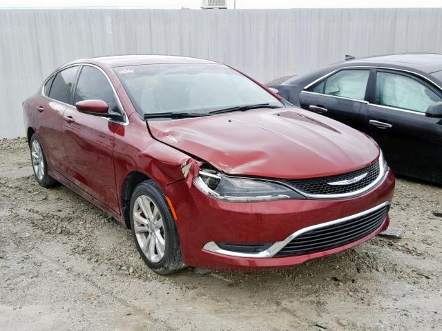 1C3CCCAB9FN537990 - 2015 CHRYSLER 200 LIMITE BURGUNDY photo 1