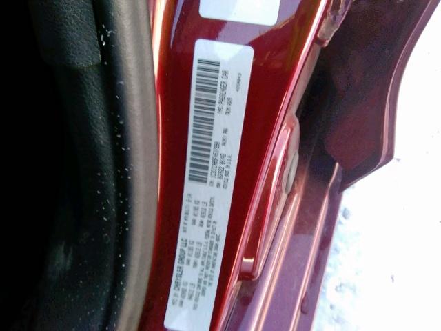 1C3CCCAB9FN537990 - 2015 CHRYSLER 200 LIMITE BURGUNDY photo 10