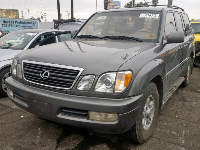 JT6HT00W1Y0103901 - 2000 LEXUS LX 470 GRAY photo 2