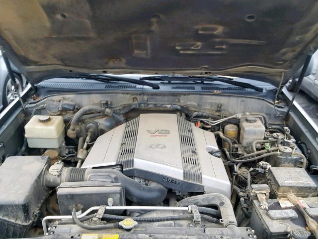 JT6HT00W1Y0103901 - 2000 LEXUS LX 470 GRAY photo 7