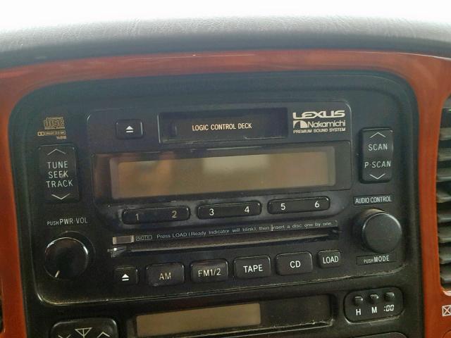 JT6HT00W1Y0103901 - 2000 LEXUS LX 470 GRAY photo 9