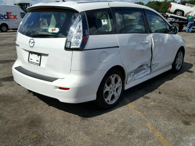 JM1CR2W3XA0379445 - 2010 MAZDA 5 WHITE photo 4