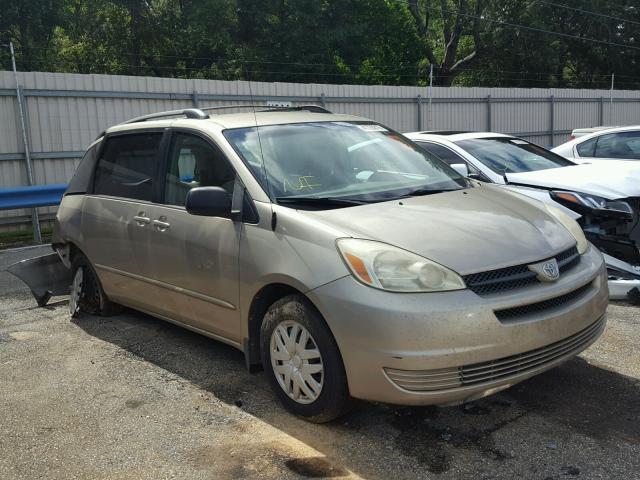 5TDZA23CX4S216172 - 2004 TOYOTA SIENNA CE GOLD photo 1