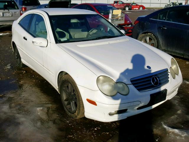 WDBRN40J63A444036 - 2003 MERCEDES-BENZ C 230K SPO WHITE photo 1