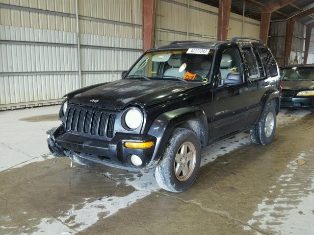 1J4GK58K82W336209 - 2002 JEEP LIBERTY LI BLACK photo 2