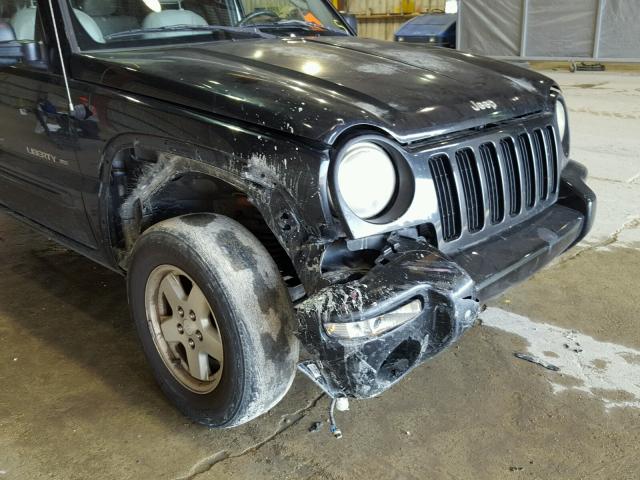 1J4GK58K82W336209 - 2002 JEEP LIBERTY LI BLACK photo 9