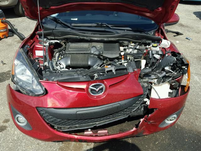 JM1DE1LY6E0175015 - 2014 MAZDA MAZDA2 TOU RED photo 7