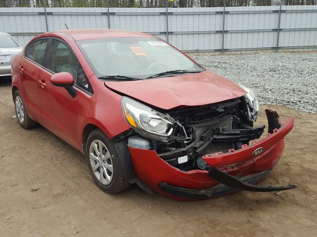 KNADM4A39D6182044 - 2013 KIA RIO LX RED photo 1