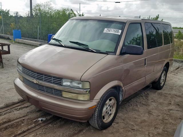 1GNDM19X65B126815 - 2005 CHEVROLET ASTRO GOLD photo 2