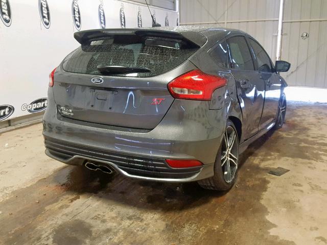 1FADP3L95HL301775 - 2017 FORD FOCUS ST GRAY photo 4
