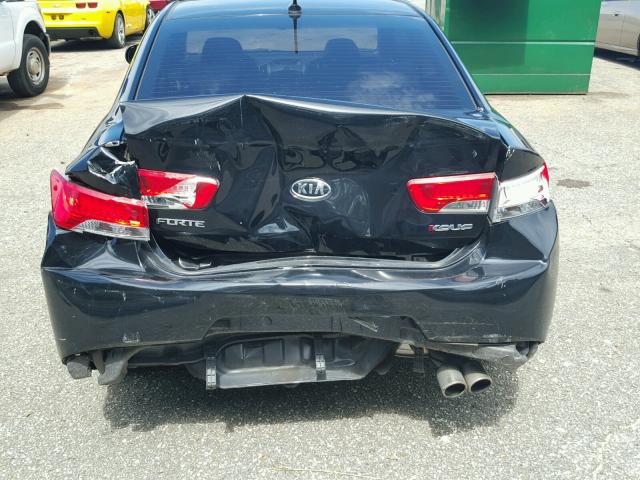 KNAFW6A37B5336610 - 2011 KIA FORTE SX BLACK photo 9