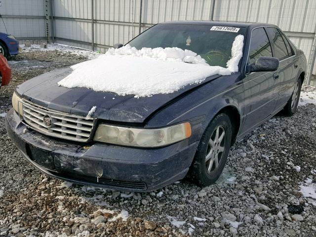 1G6KS54Y52U164777 - 2002 CADILLAC SEVILLE SL BLUE photo 2