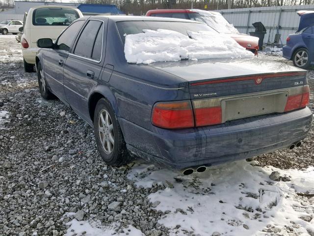 1G6KS54Y52U164777 - 2002 CADILLAC SEVILLE SL BLUE photo 3