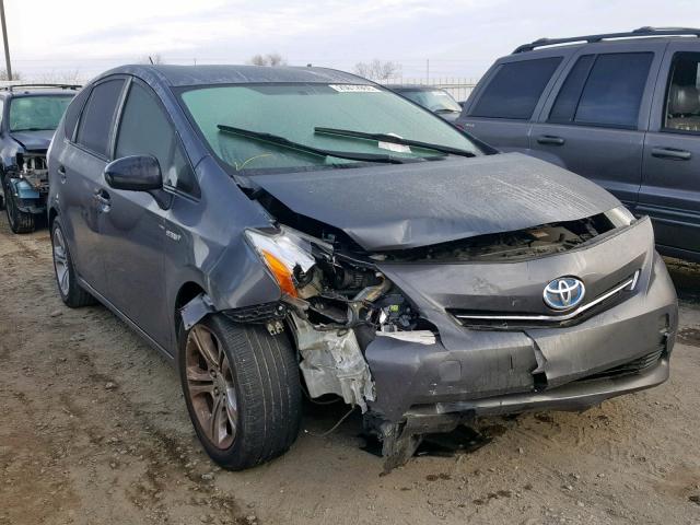 JTDZN3EU3D3206472 - 2013 TOYOTA PRIUS V GRAY photo 1