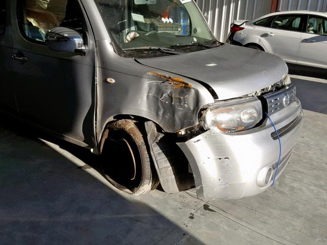 JN8AZ2KR9BT202729 - 2011 NISSAN CUBE BASE SILVER photo 9