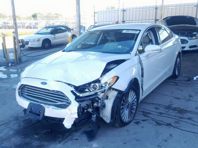 3FA6P0K98GR391822 - 2016 FORD FUSION TIT WHITE photo 2