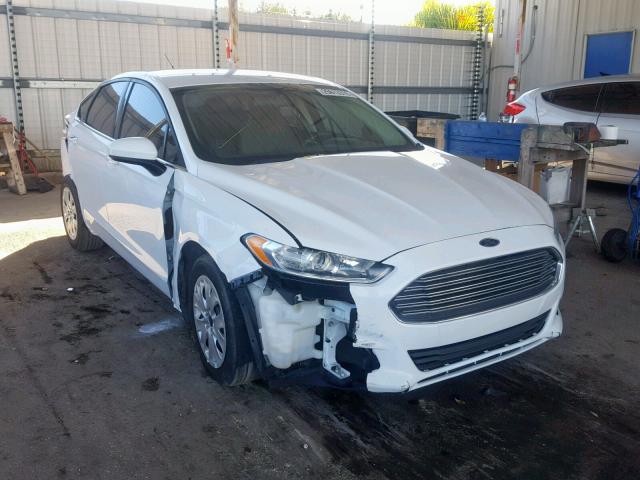 3FA6P0G71ER363624 - 2014 FORD FUSION S WHITE photo 1