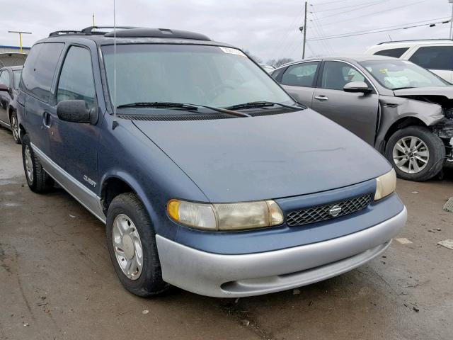 4N2ZN1113WD809335 - 1998 NISSAN QUEST XE BLUE photo 1