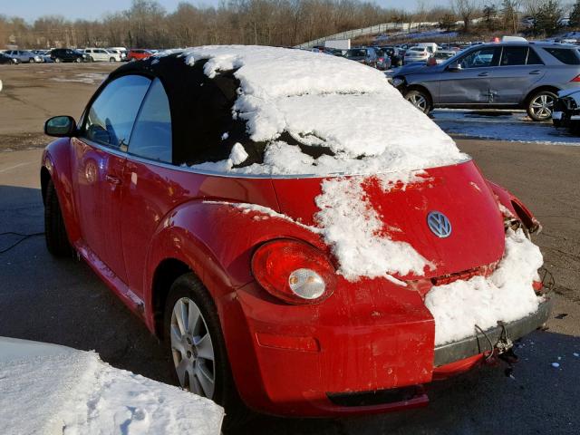 3VWRF31Y59M405273 - 2009 VOLKSWAGEN NEW BEETLE Qırmızı foto 3