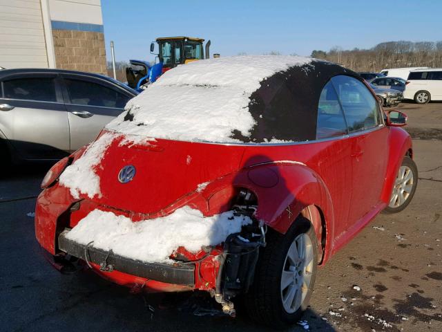 3VWRF31Y59M405273 - 2009 VOLKSWAGEN NEW BEETLE Qırmızı foto 4