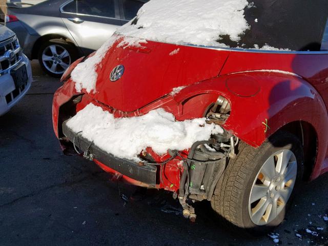 3VWRF31Y59M405273 - 2009 VOLKSWAGEN NEW BEETLE Qırmızı foto 9
