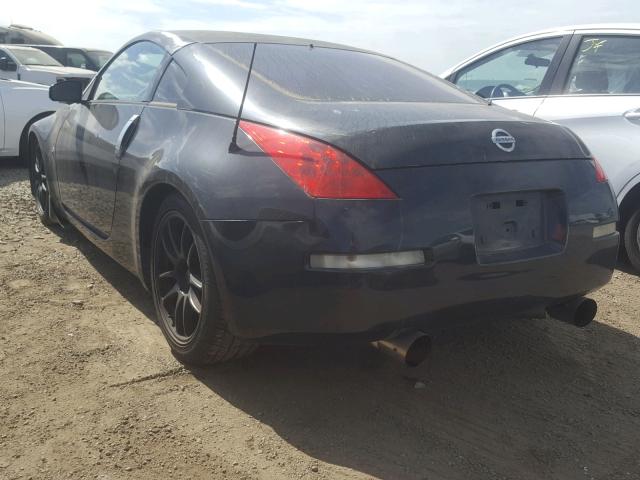 JN1BZ34D67M501011 - 2007 NISSAN 350Z COUPE BLACK photo 3