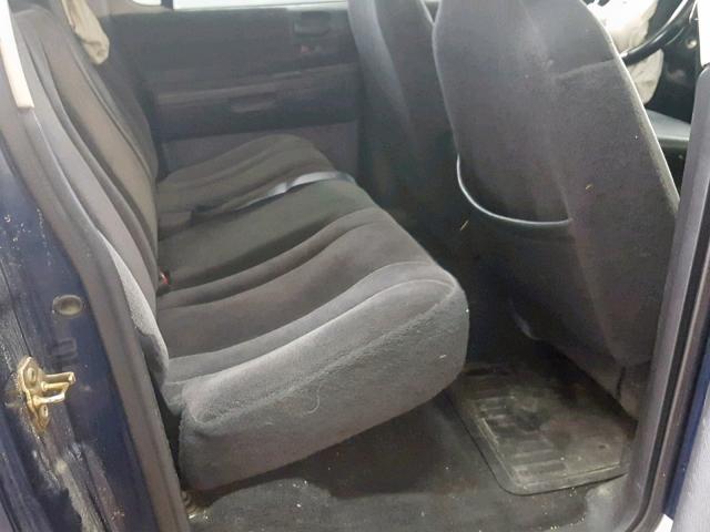 1D7HG48N04S627898 - 2004 DODGE DAKOTA QUA BLUE photo 6